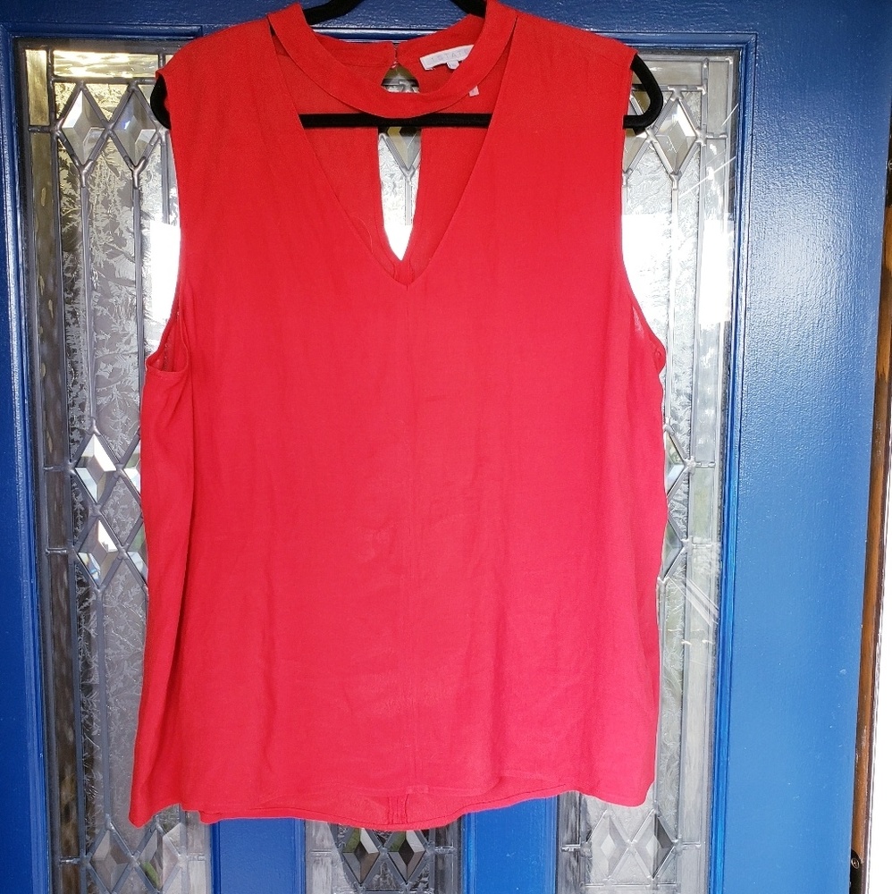 1 State red choker shirt, XL